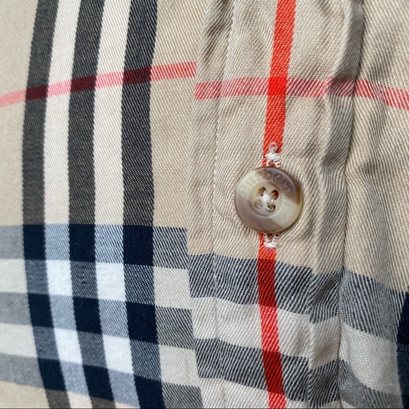 Vintage Burberry Nova Check Plaid Button Shirt - Picture 8 of 14